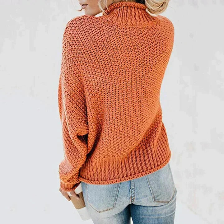 Stickad Dam Tröja Elegant Polyester Regular Fit 3