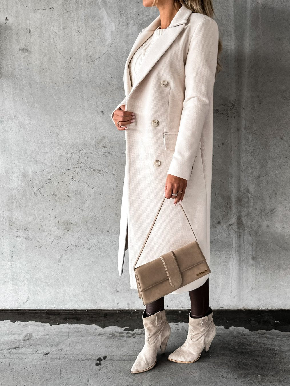Kvinnors Blazer Modern Stil Högkvalitativt Tyg-4