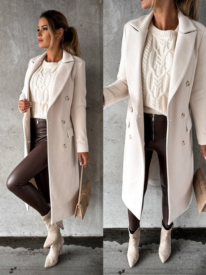 Kvinnors Blazer Modern Stil Högkvalitativt Tyg-3
