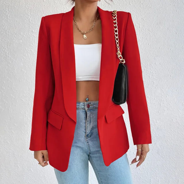 Eleganter Damen Blazer aus Hochwertigem Material – Vielseitige Passform für Büro und Freizeit, Erhältlich in S, M, L, XL 12