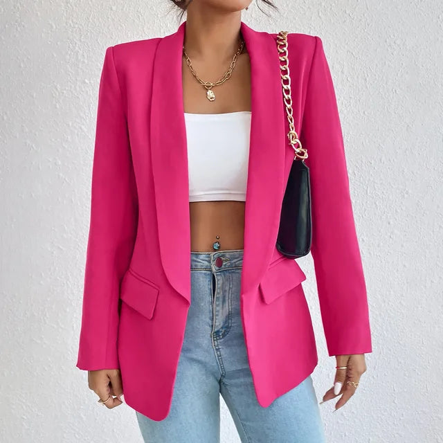 Eleganter Damen Blazer aus Hochwertigem Material – Vielseitige Passform für Büro und Freizeit, Erhältlich in S, M, L, XL 15