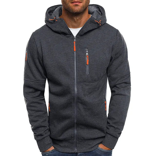 Herr Fleecejacka Modern Design Högpresterande Fleece-1