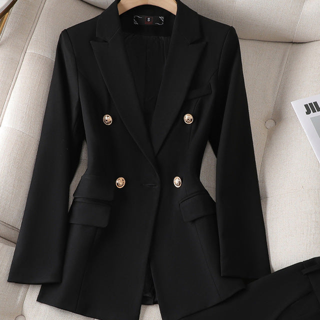 Dam Jacka och Byxor Set Elegant Polyester 2
