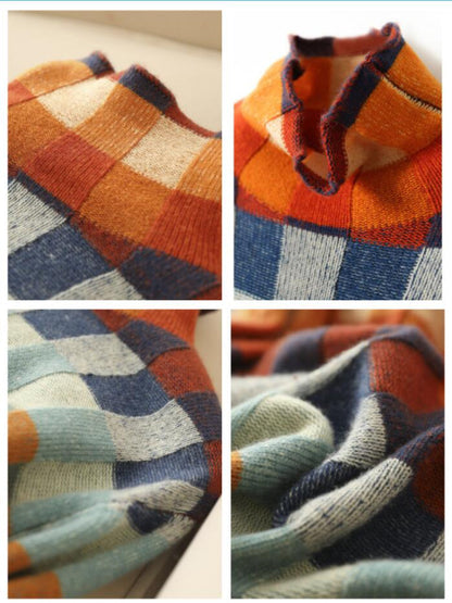 Stickad Dam Tröja Fluffig Tidlös Design Högkvalitativa Fibrer-4