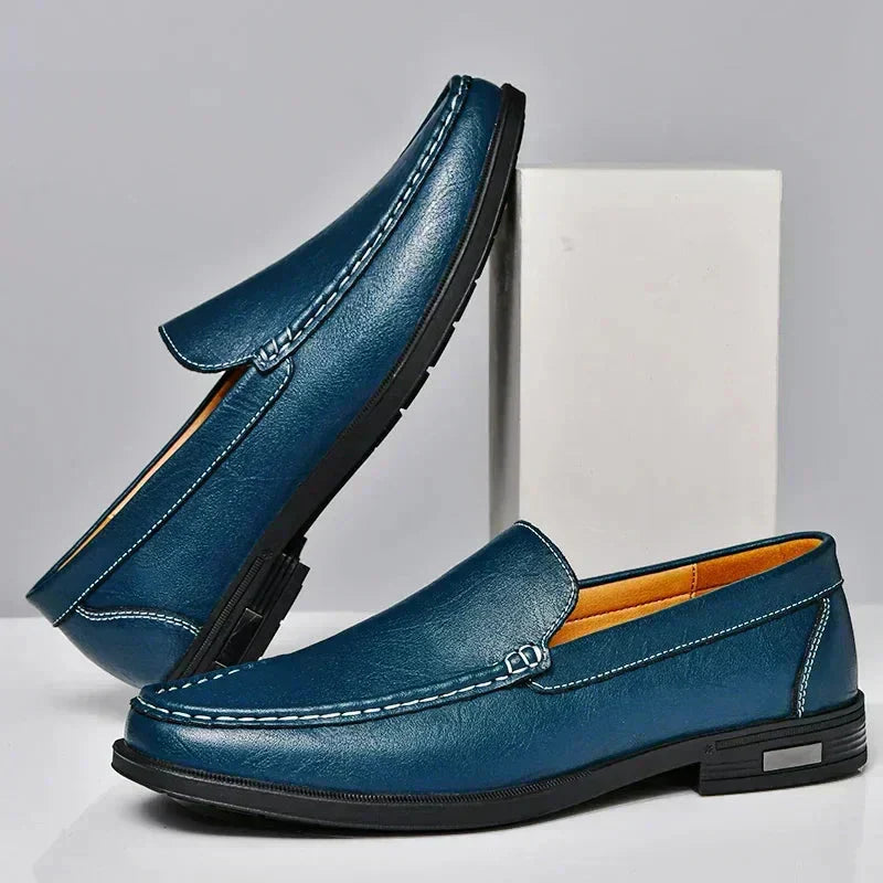 Herrskor Loafers Läder Elegant Design Högkvalitativ Komfort-4