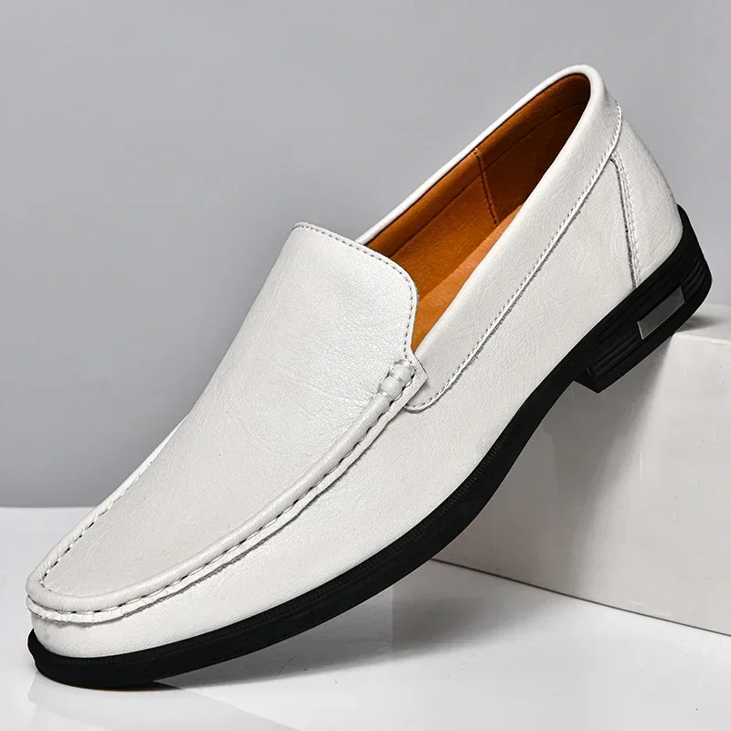 Herrskor Loafers Läder Elegant Design Högkvalitativ Komfort-5