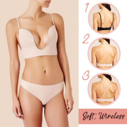 Variant image for Dam Push Up Behå Djup Utdragning Öppen Rygg Polyamid Elastan-11