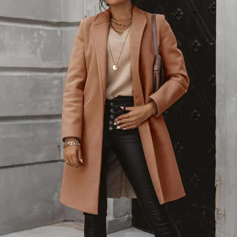 Dam Casual Business Jacka Avslappnad Bomull 7