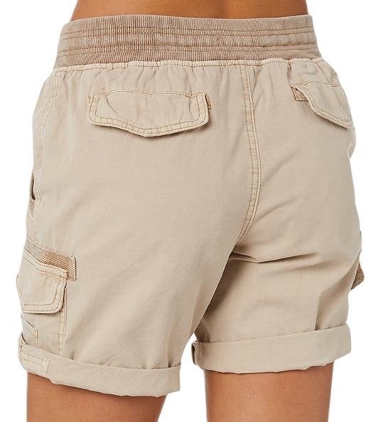 Kvinnors Korta Byxor Hög Midja 100% Bomull Chic-2
