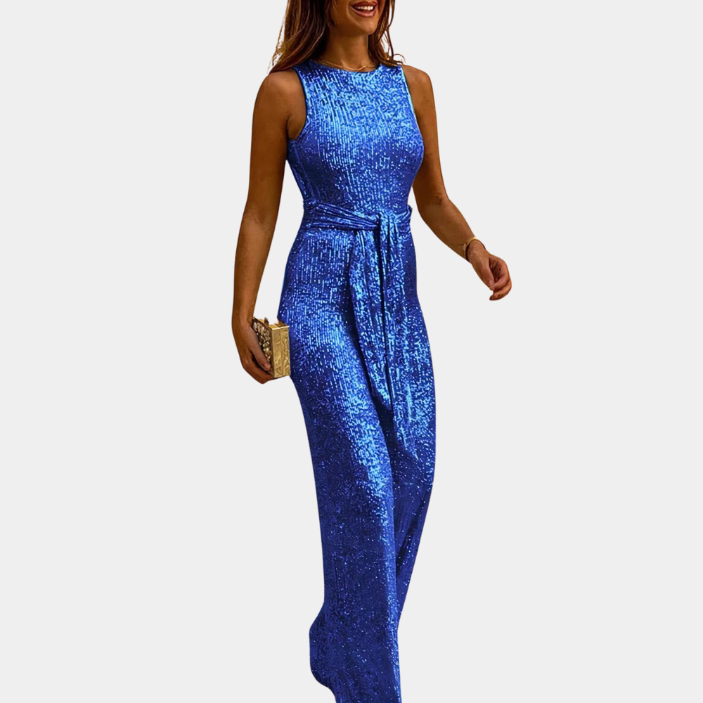 Variant image for Kvinnors Jumpsuit Ärmlös Glittrande Polyester Elastan-21