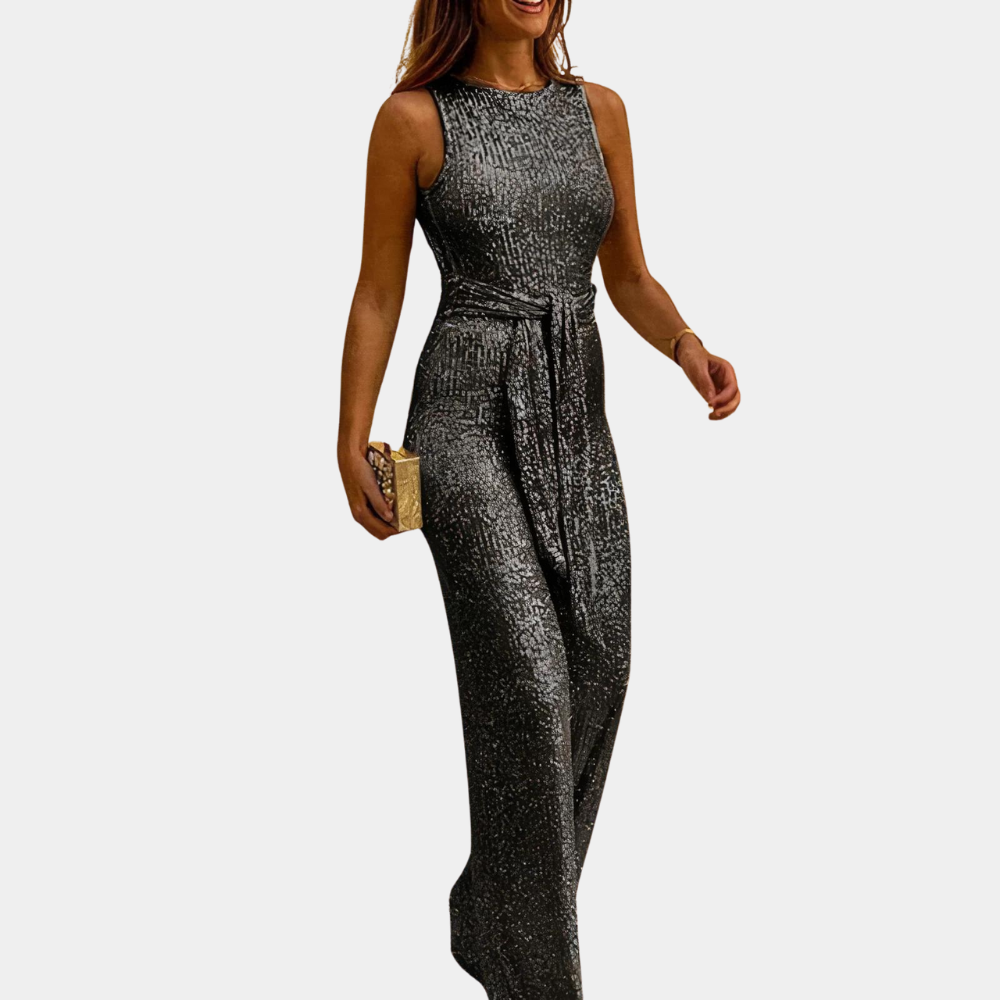 Variant image for Kvinnors Jumpsuit Ärmlös Glittrande Polyester Elastan-26