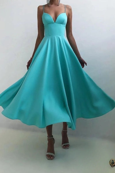 Variant image for Maxiklänning Dam V-ringning Ryggfri Lätt Material-21