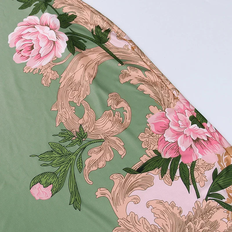 Kvinnors Lång Klänning V-ringning Slim Fit Polyester-6