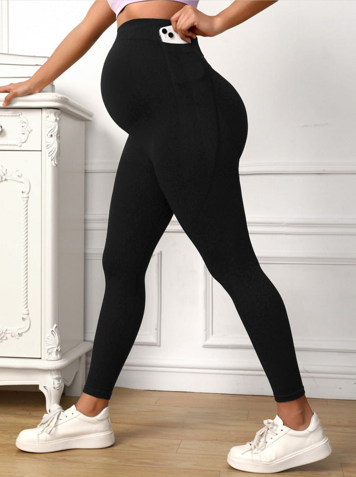 Dam Leggings Hög Midja Sportig Design Mjuk Elastisk Blandning-4