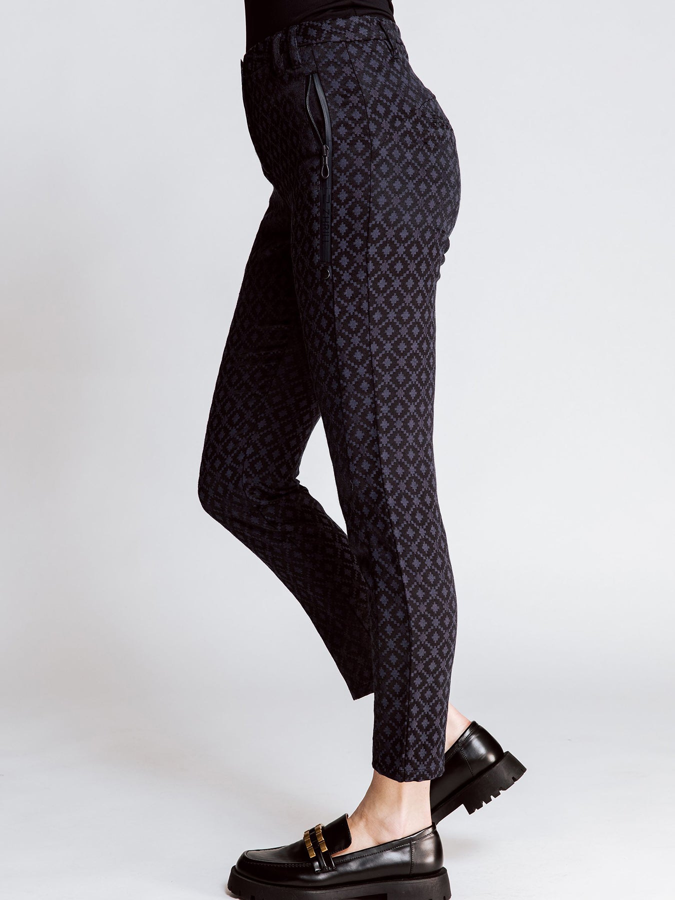 Dam Blazer Rakt Snitt Polyester med Fickor och 1-Knapp Stängning-3