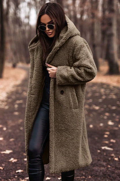 Damjacka Elegant Plysch Varm För Kalla Dagar 6