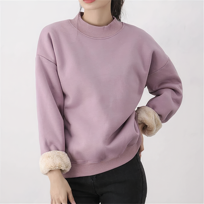 Herr Fleece Pullover Avslappnad Bomull 5