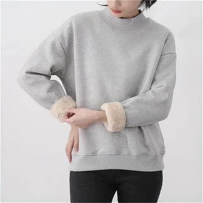Herr Fleece Pullover Avslappnad Bomull 3