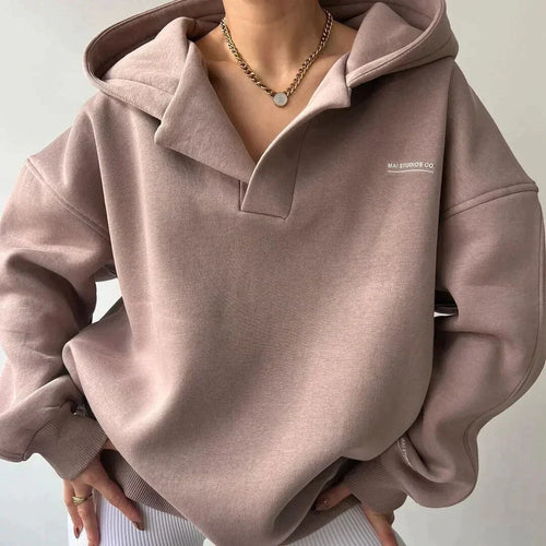 Lång Hoodie Dam Överdimensionerad Merinoull-1