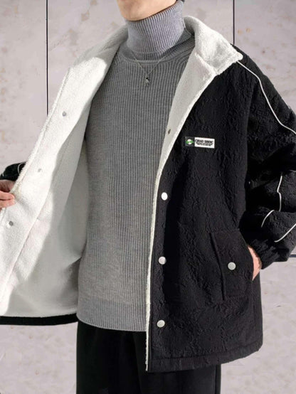 Fleecejacka Dam Tvåfärgad Vintage med Praktiska Fickor – Mjuk och Varm Fleece för Kalla Dagar 3