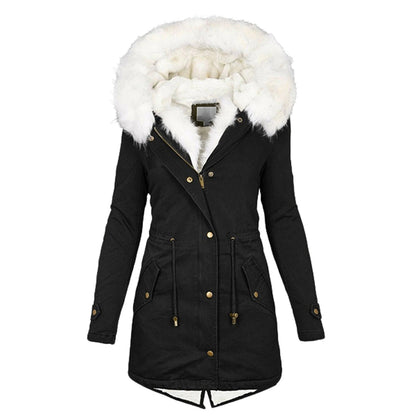 Dam Vinterjacka Trendig Varm Polyester-1