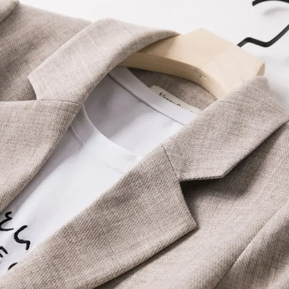 Dam Blazer Lapptäcksmönster Avslappnad Polyester 4
