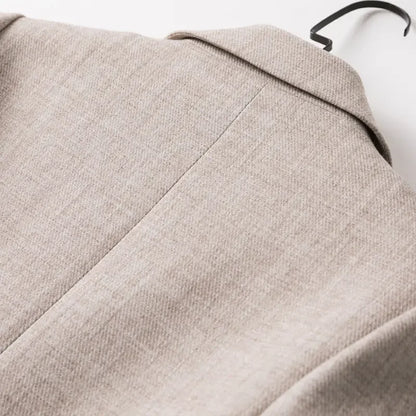 Dam Blazer Lapptäcksmönster Avslappnad Polyester 5