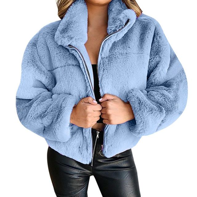 Variant image for Kvinnors Plyschjacka Mjuk Konstfleece-33
