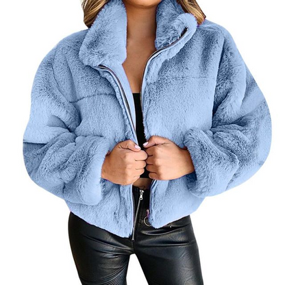 Variant image for Kvinnors Plyschjacka Mjuk Konstfleece-33