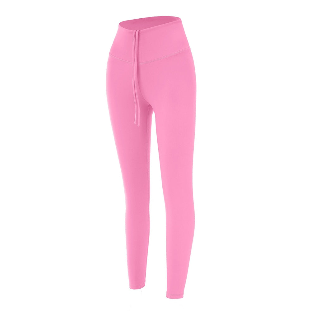 Dam Leggings Hög Midja Nylon Spandex Fullängd Komfortabel Stil-6