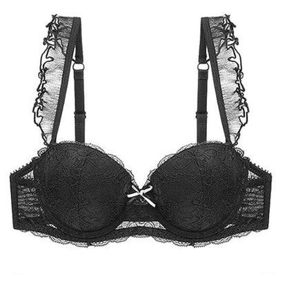 Dam Underwired BH Vadderad Blommönster Nylon Spandex-4