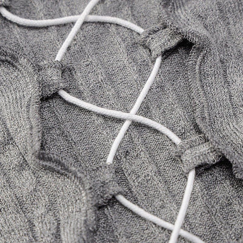 Dam Kortärmad Topp Cirkulär Halsringning Polyester Randig-5