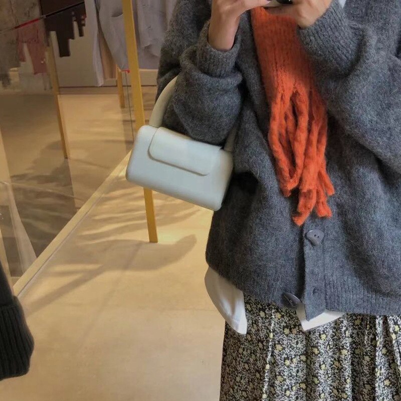 Dam Handväska Robust PU Enfärgad Stylish-4