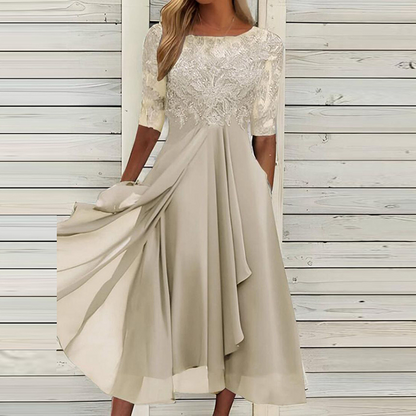 Variant image for Festklänning Dam Elegant Polyester för Fester och Romantiska Tillfällen-13
