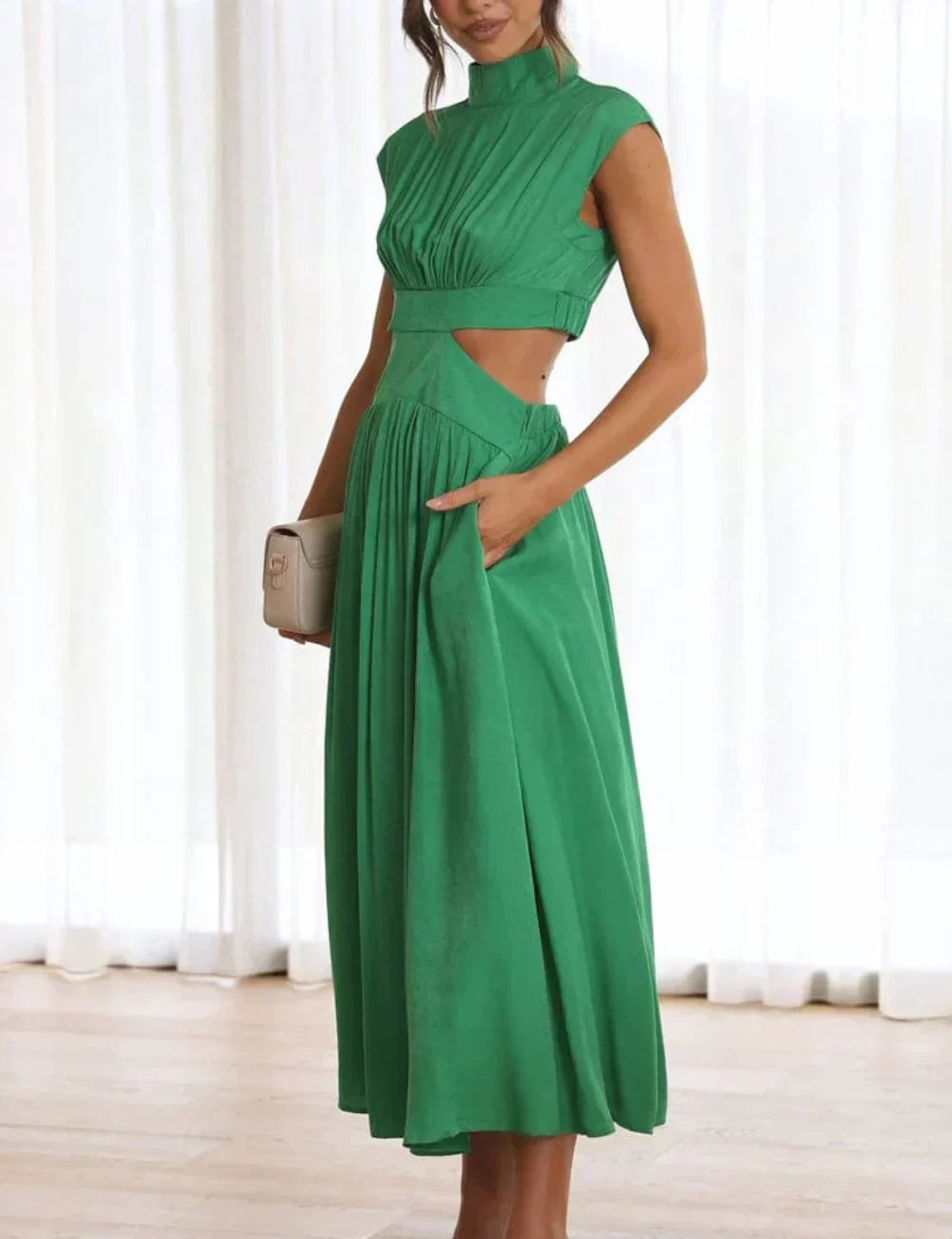 Fina Dam Klänningar Aftonstil Lätt Material-2