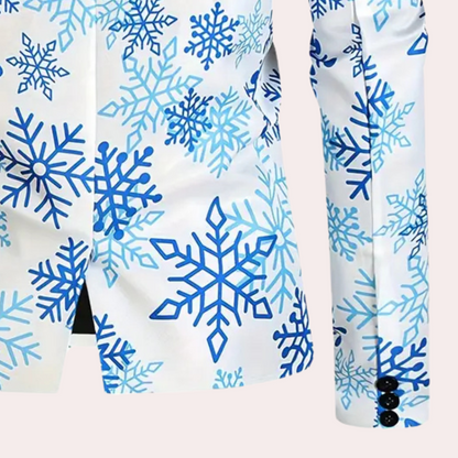 Herr Blazer Festlig Design Högkvalitativ Tyg-3