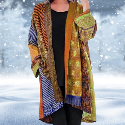 Variant image for Dam Vintage Cardigan Abstrakt Design Högkvalitativa Material-33