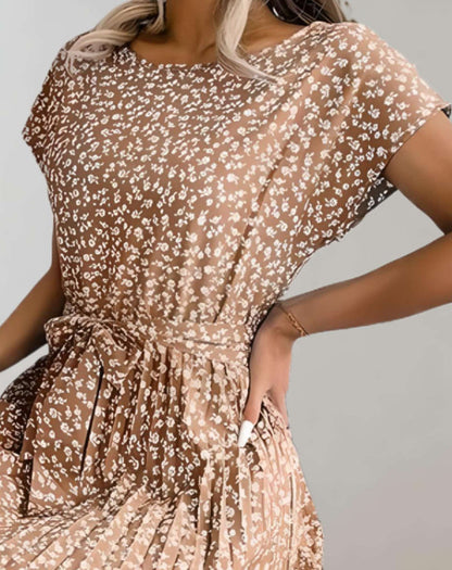 Dam Miniklänning Flödande Polyester Chic Design-3