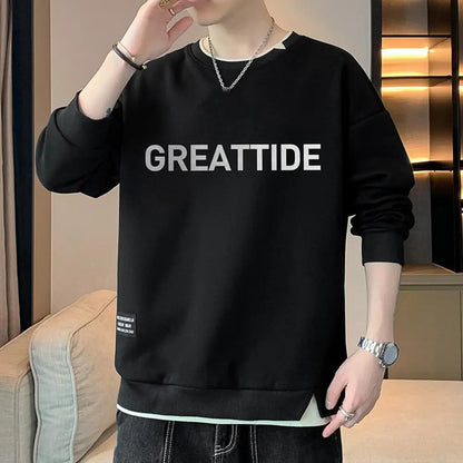 Variant image for Herr T-Shirt Grafisk Tryck Avslappnad Bomull-1