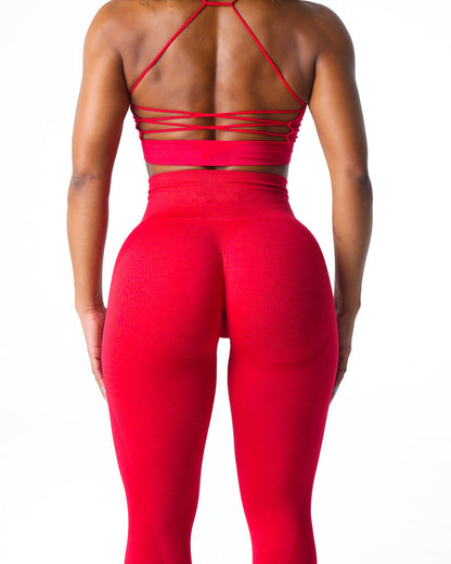 Kvinnors Leggings Hög Midja Ribbad Tyg-6