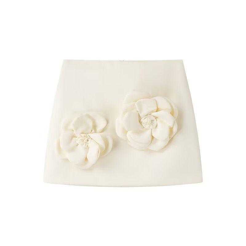 Dam Vest Set Ärmlös Polyester Tidlös Design Minikjol-3