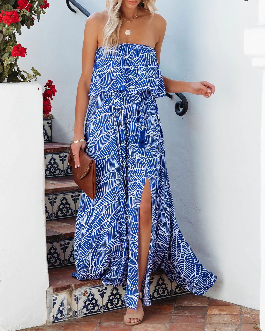 Variant image for Kvinnors Lång Klänning En-axel A-linje Polyester-1