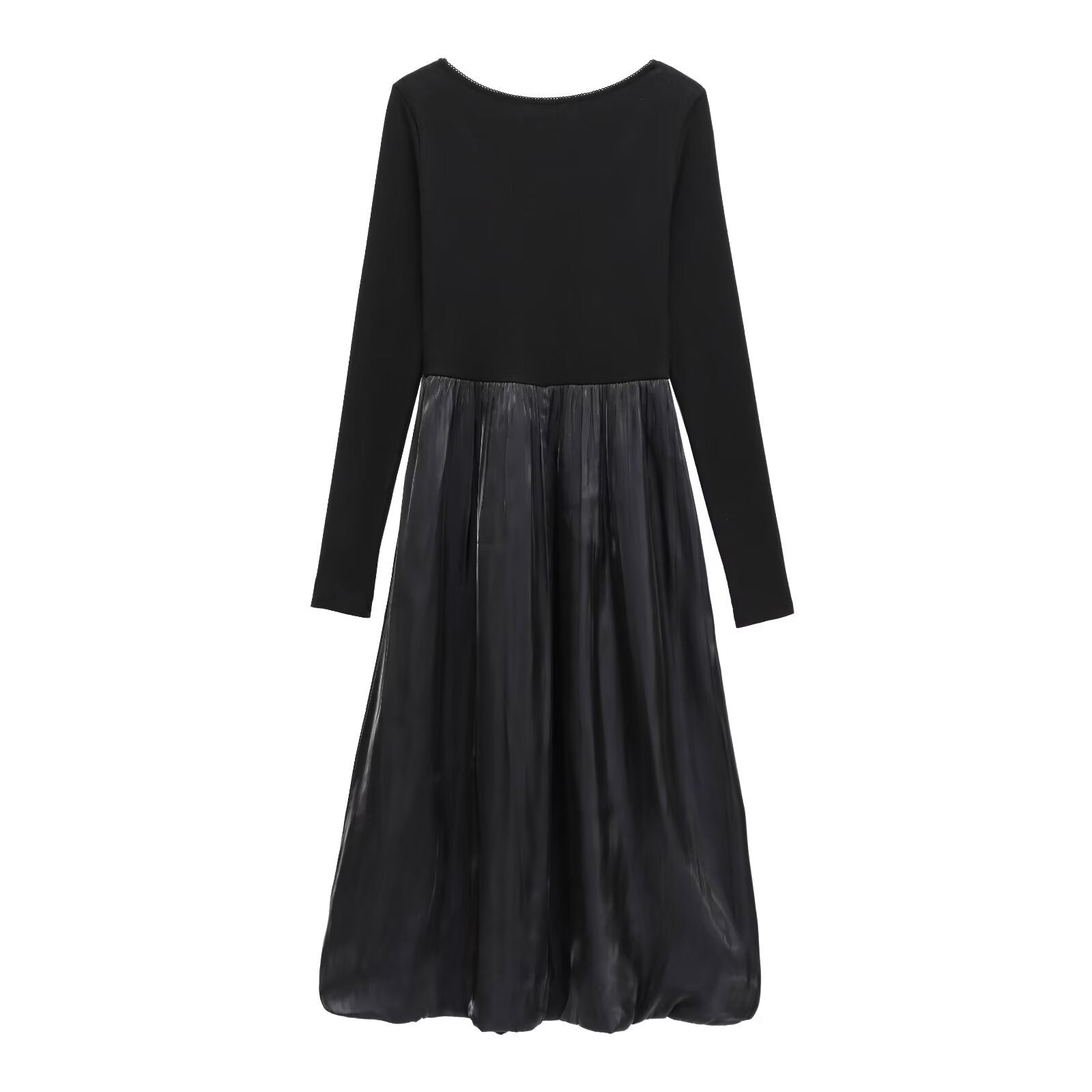Maxiklänning Dam Monokrom Design Lång Klänning Polyester-2