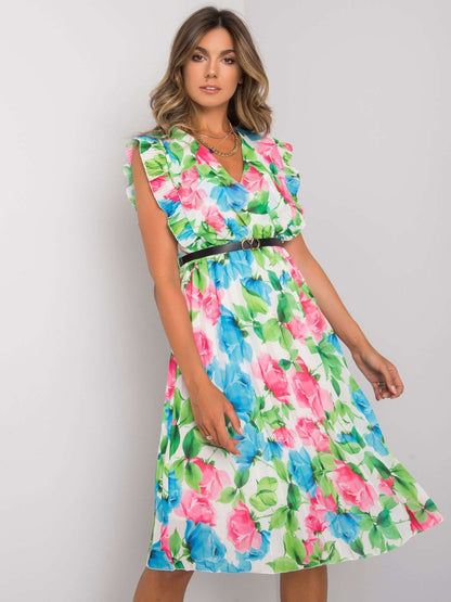 Variant image for Dam Midiklänning A-linje Puffärmar Polyester för Bröllop och Fest-9