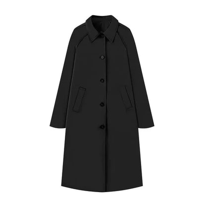 Dam Trench Coat Modern Design Hållbar Väv med Fickor 11
