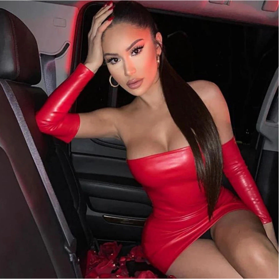 Variant image for Kvinnors Mini Klänning Hög Midja Polyester-1