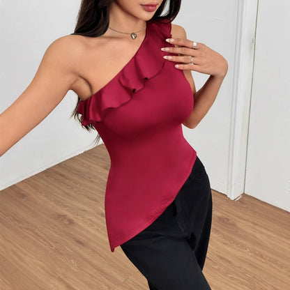 Dam Cami Topp Axel-fri Lätt Stretchig Polyester-3