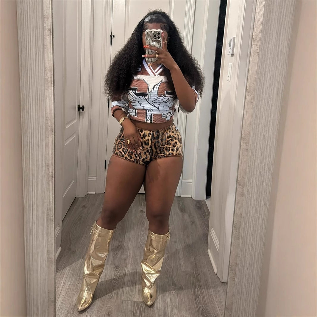 Herr T-shirt Kort Ärmar V-ringning Kvalitets Polyester Spandex-4