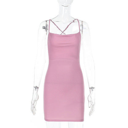 Festliches Kleid mit Justierbaren Spaghettiremmar – Figurnah, Schimmerndes Elastisches Material, Perfekt für Partys und Anlässe 1