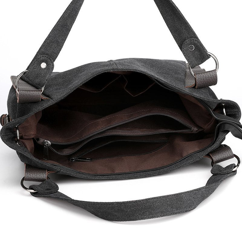 Dam Axelväska Rymlig Urban Stil Textil-4